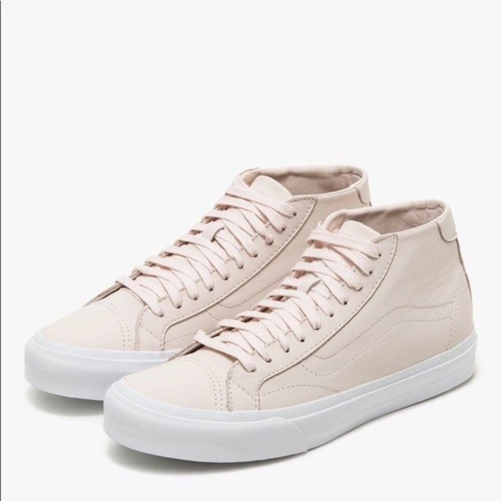 Vans Leather Court Mid DX Blush, Women's 5.5